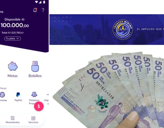 Imagen de interfaz de nequi, billetes colombianos, Atención Inicia el pago del Subsidio 2023, en Billetera Digital Nequi Ingreso Mínimo Garantizado