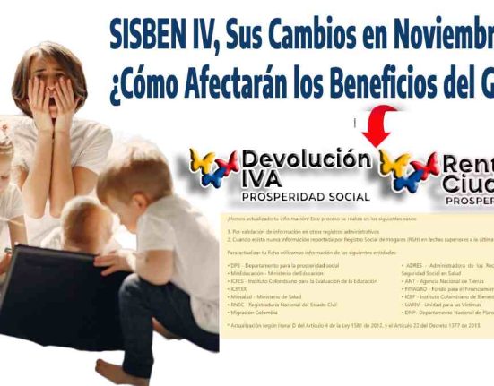 ¡SISBEN IV, Sus Cambios en Noviembre 2023! ¿Cómo Afectarán los Beneficios del Gobierno?