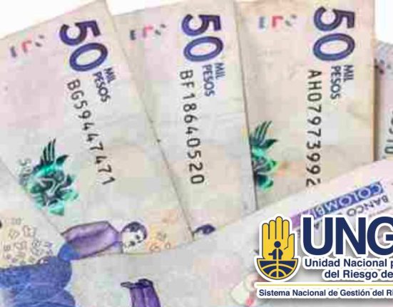 contiene Pesos Colombianos y Logo de la UNGRD Nuevos Listados Enero 2024 de 500 mil pesos a Jefas Hogar