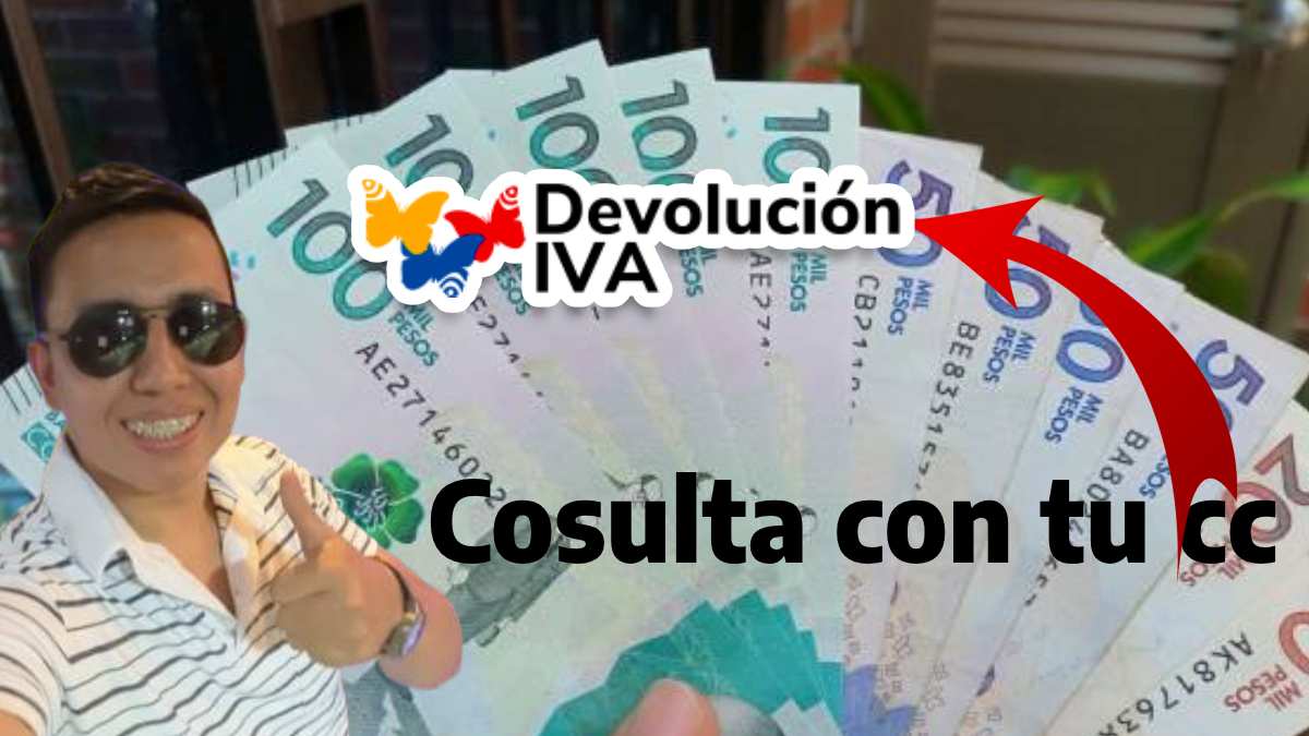Contiene Pesos Colombianos, letras, una imagen de Wintor ABC y el logo de Devolución del IVA 2024: Cambios Focalización de Nuevos Beneficiarios