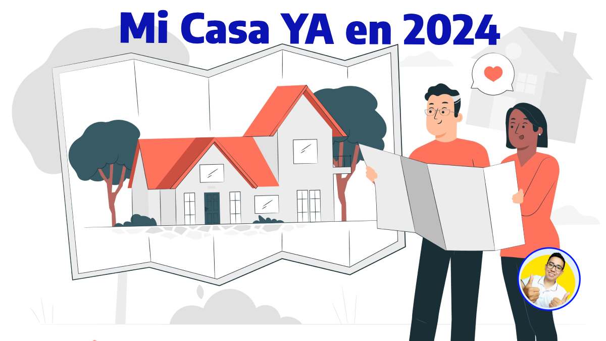 Mi casa ya en 2024 imagen de dos personas mirando un plano de su vivienda y el logo de Wintor ABC