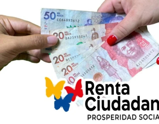Contiene el logo de la RC, Pesos Colombianos y manos humanas