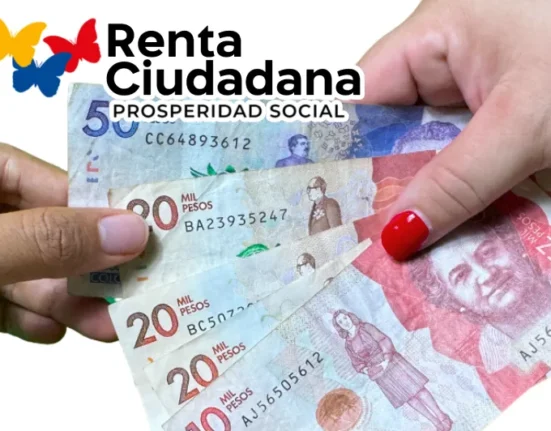 Contiene el logo de la RC, Pesos Colombianos y manos humanas