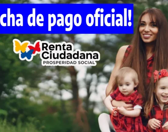 imagen de mujer con sus hijos con el titulo de Fecha de pago oficial